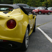 ... and a newer Alfa in front, and older one in back