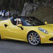 The Dursos leaving the Publick House parking lot give us a wave