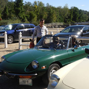 John & Lauren DeWaele prepare to depart with Peter bidding them adieu