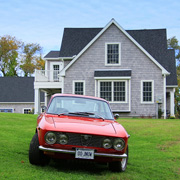 Jim DeWaele's GTV was perched on the front lawn to tell us we'd arrived