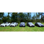 It was a Giulia kinda day! These are all AONE Giulias ...