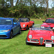 Some photos of our Alfas displayed on Concours DeWaele