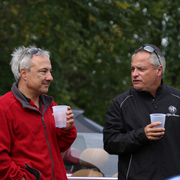 Guest speakers Peter Lombardo (L) and Michael Donnelly rehearsing?