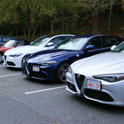 Some photos of our Alfas parked before we take off
