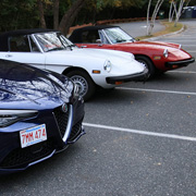Some photos of our Alfas parked before we take off