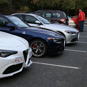 Some photos of our Alfas parked before we take off