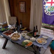 Here's a shot of the feast we were about to dive into