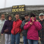 At the tippety-top (photo courtesy of a friendly passerby)