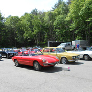 The GMS parking lot was awash with a wide variety of Alfa and Ferrari models