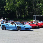 The soothing color of the 488 on the left belies the ferocity beneath