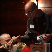 Roberto's in the spirit - swap, swap, swap!