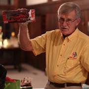 Roger won a model of an Alfa Romeo 4C ...