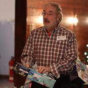 Later, Tom opened a long, skinny box that said it contained an LED work light ...