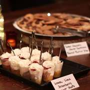 Taking advantage of the array of amazing desserts that our caterer provided