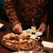 Taking advantage of the array of amazing desserts that our caterer provided