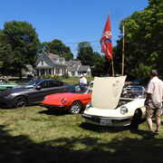 A couple of shots of our cars in our mini-corral (see video below)