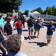 Collection Curator Jeff Orwig greeting our group before starting our escorted tour