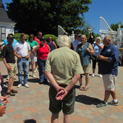 Collection Curator Jeff Orwig greeting our group before starting our escorted tour