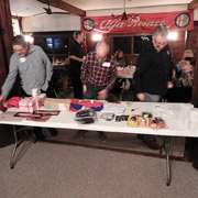 Our guests examine the choices as their numbers are called
