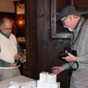 Gene and John peruse some oil filters