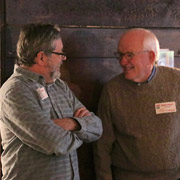 Greg Stidsen and Tom Larson sharing some light moments