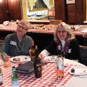 Roberta Rowntree and Judy Durso appear pleased with things