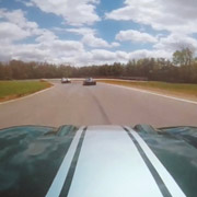 Taken from inside Roger Cassin's Elva in one of his vintage racing videos