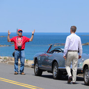 Gene Durso trying to tell anyone who'll listen about the time the big bluefish got away