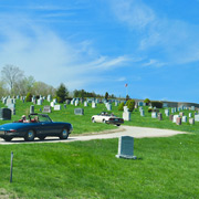 Next it's the climb to the top of the Hull Cemetery for a look around
