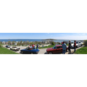 A panoramic view from the top of the Hull Cemetery