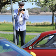 John Rowntree lining up one of his photos
