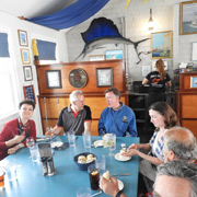 A few shots of the gang at Jake's Seafood