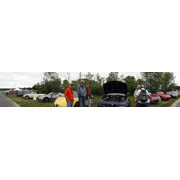 A couple of panoramic shots of the Alfa car corral