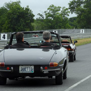 John Basel catches a ride with Gary Venable