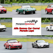 A couple of collages of photos taken of our Alfas out doing parade laps