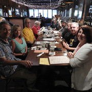 A few shots of the gang at the several tables we occupied