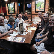 A few shots of the gang at the several tables we occupied