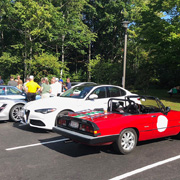 A few shots of our crowd and cars gathering at the base of Mount Wachusett