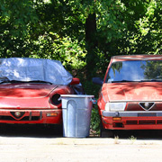 A pair of forlorn Alfas that have seen better days