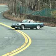 A drive with George wouldn't be complete without an unscheduled U-turn