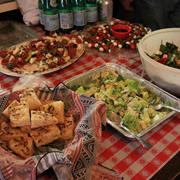 A few pics of the sumptuous array of dishes waiting to please our palates