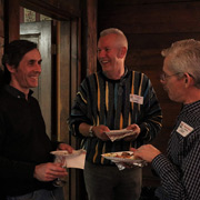 A few photos of the party-goers chatting over appetizers and beverages before the main courses came out