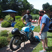 The group included some of the two-wheeled persuasion