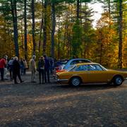 Some photos of our Alfas and us before driving up to the castle