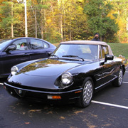 The lovely, recently acquired 1991 spider of new member David Hines