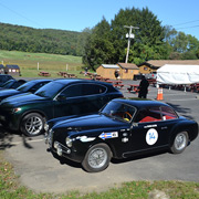 Some of our cars at the assembly point