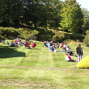 Some photos of the gang enjoying our al fresco BYO luncheon