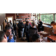 Our standing 'dinner' in full tilt