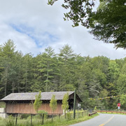 The first of the three covered bridges we happened upon
