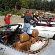 More shots of our cars as we stopped at the Berkshire East ski area